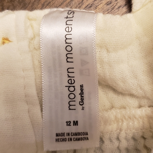 Modern Moments by Gerber Baby Girl Muslin Dress and Bloomers Set, 12M, 100% Cott - Picture 12 of 14